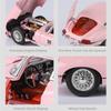 1:24 E-TYPE M3 Car Model Toy Metal Body Rubber Tires Wheel Steering Shock Absorption Sports Cars Models Hobby Decoration Gifts
