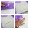 12pcs Wallets Document Expandable A4 Perforated Press Stud Closure Durable Plastic Ideal For Organizing Files And Labels Document Organization