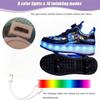 New Invisible Glowing Wheeled Skates Women's Kids Walking Skates Quad Wheel Removable Roller Skates Sporty and Stylish