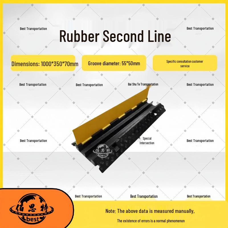 Durable Road Crossing Cable Protector: Anti-Crush Rubber Trunking Cover for Floor Protection