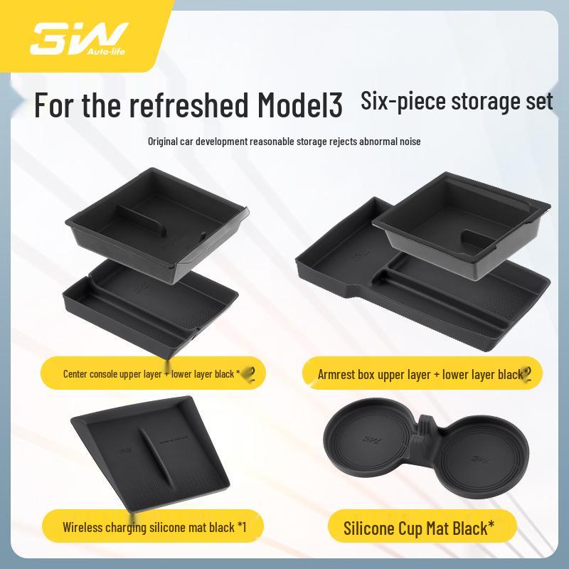 Tesla Model Y/3/S/X Center Console Silicone Cup Holder Coaster