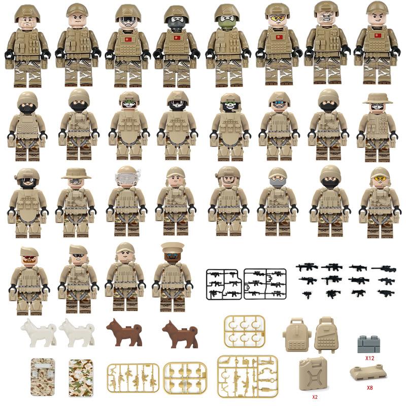 

Вентилятор Желтый Цвет Одежда Конструктор Кукла Взрывозащищенный Антитеррористический Спецназ Военная Сцена Кукла Игрушка Pyp