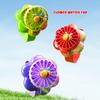 3 Wind Speeds Watch Fan Gradient Flowers USB Rechargeable Fan 2025 Handheld Fan  Toy