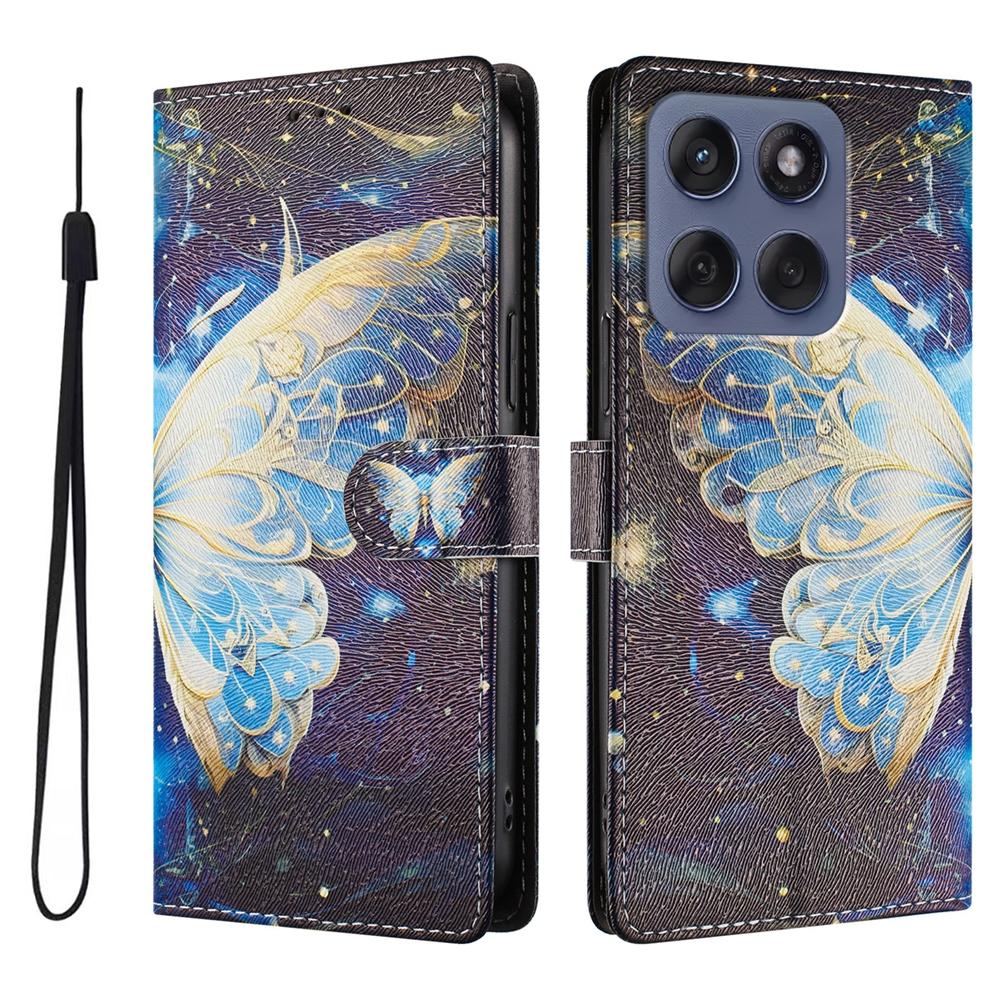Cartoon Magnetic Leather Wallet Case for Moto Edge 5G UW 2025 30 40 50 60 70 Neo X30 Pro 2025 G Play 2026 Ultra Fusion Cover