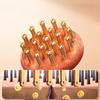 19 Teeth Brass Meridian Comb Reduce Puffiness Guasha Scalp Tool  Head Relaxation