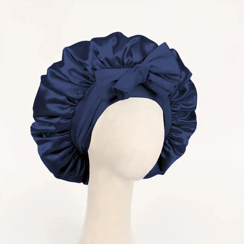 Satin Bonnet Silk Bonnet Adjustable Bonne for Sleeping Hair Bonnet with Tie Band Bonnets for Women Men Hair Wrap