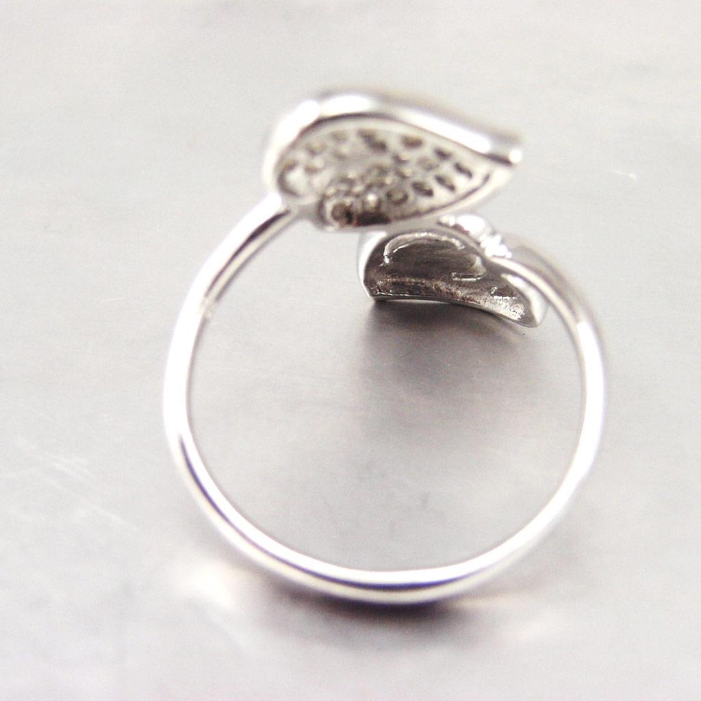 White 'Goddess' Silver Ring