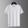 Large size ice silk short-sleeved t-shirt quick-drying breathable t-shirt men's summer new men's crew neck fat sports outdoor top