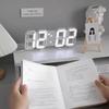 Garden Wall Clock Living Room Bedroom Digital Alarm Temperature Times Decor Table Clocks Decoration. Home 3D LED Date