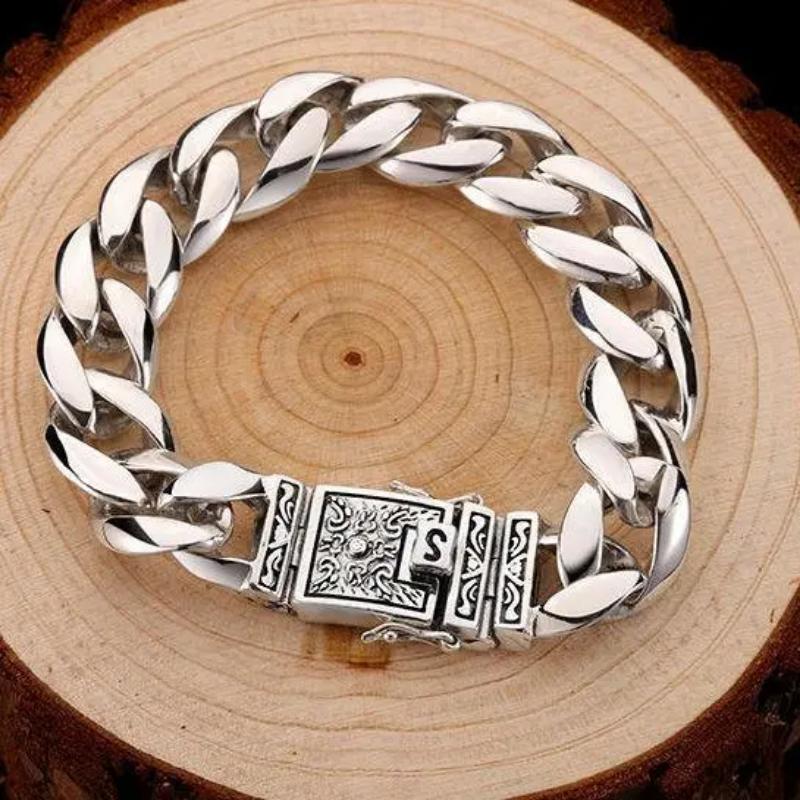 024 New Men's Bracelet, Glossy Men's Bracelet, Full of Domineering, Retro and Old Style