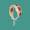 Elegant French Knitted Headband Mushroom Floral Long Knit Turban Retro Bohemian Hollow Out Hair Band Children