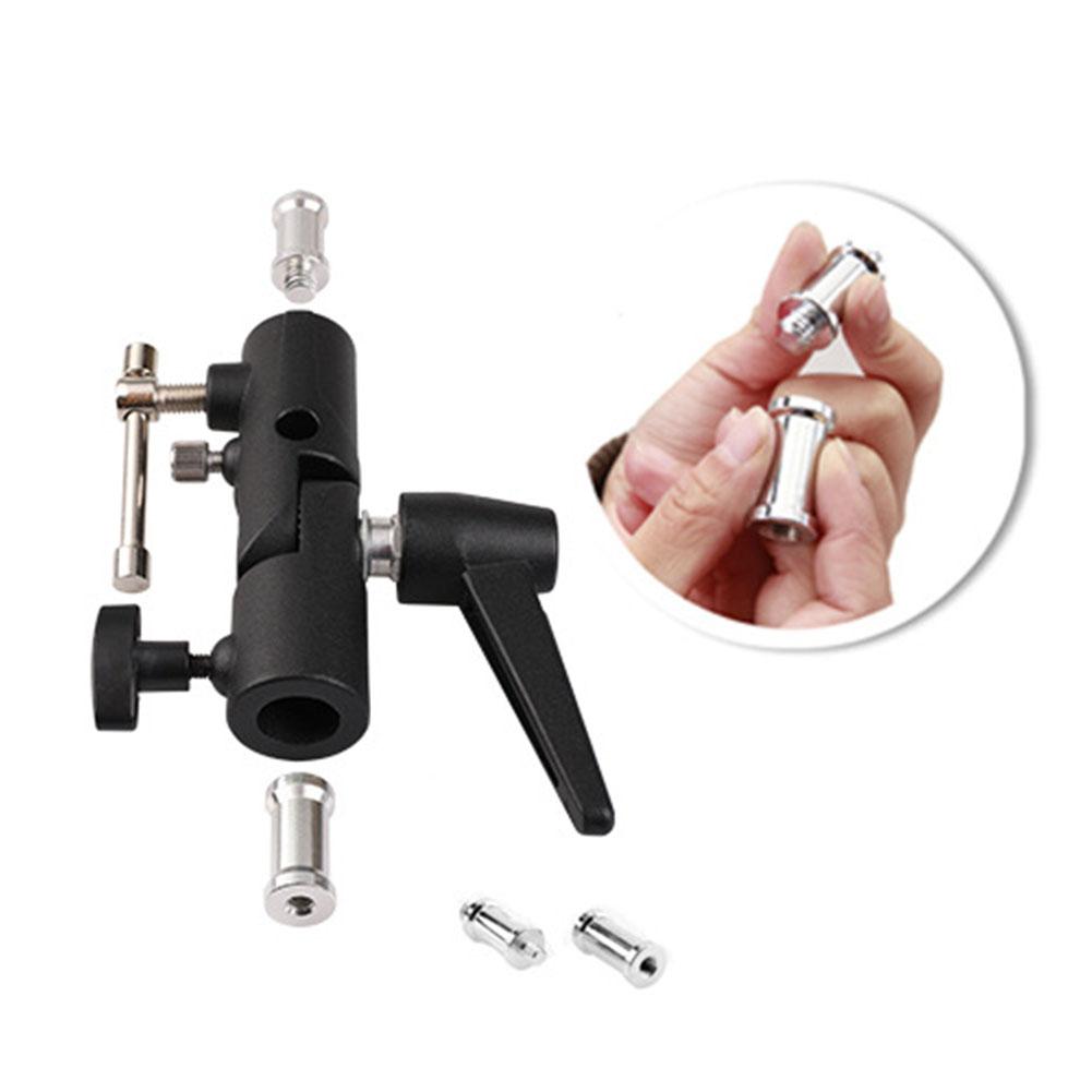 Camera Flash Bracket Mount With Umbrella Softbox Holder Live Tripod Light Parts Camera Flash Bracket H-Type Mount