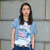 Bonrow Crop Pink Road Tee_Wh