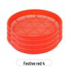 Plastic Round Sieve Winnowing Basket - Household & Commercial Fine Mesh Filter for Drying and Sifting Rice & Vegetables - Imitation Bamboo Weaving