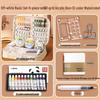 Portable Watercolor Sketch Set: Mini Paint Box, Storage Bag & Travel Journal