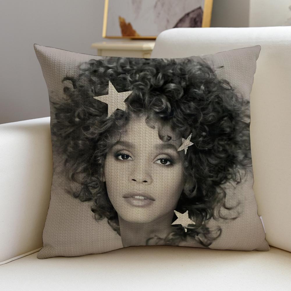 Powerful WWhitney HoustonS Cushion Cover Pcs Linen Throw Pillow Covers X X Modern Home Decor