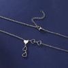 Stainless Steel Heart-Shaped Pendant Necklaces for Women Ladies Elegant and Exquisite Hollow Long Necklaces Jewelry Accessories