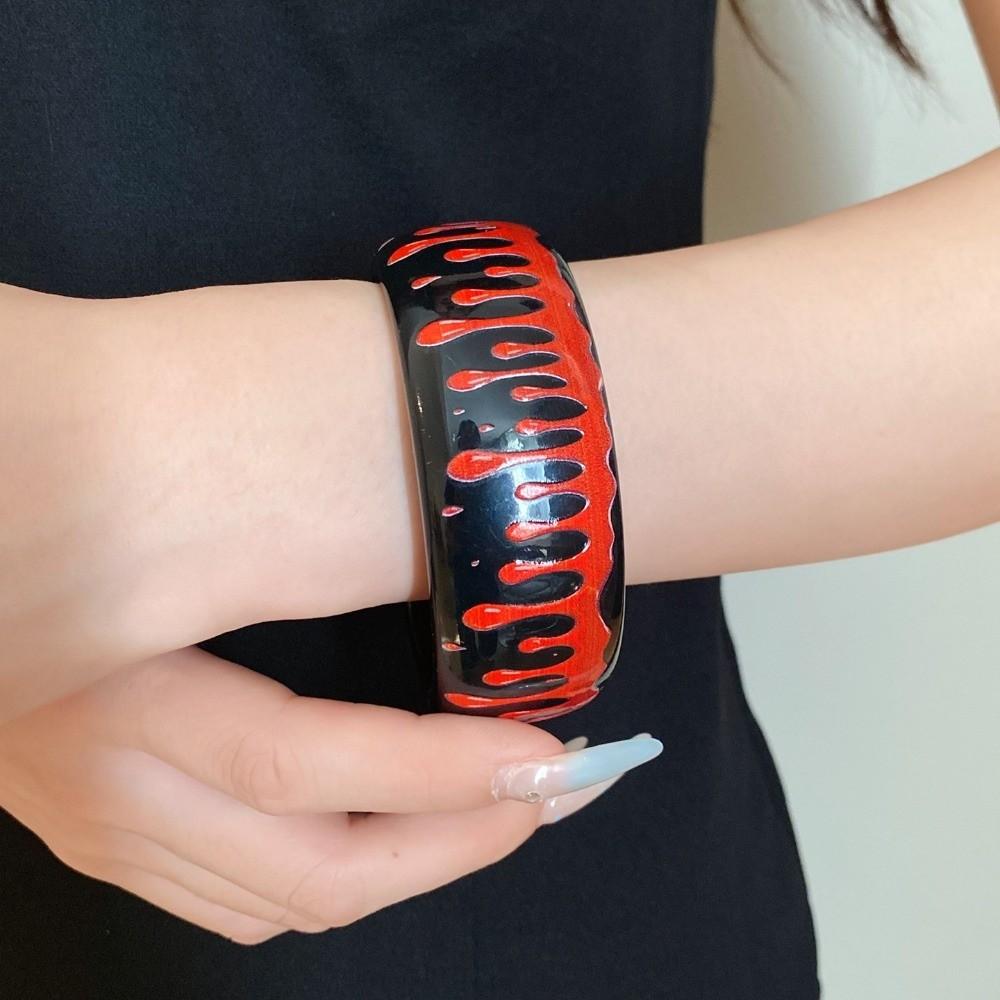 Europe American Style Halloween Acrylic Bangle Pumpkin Skull Hand Ring Girls