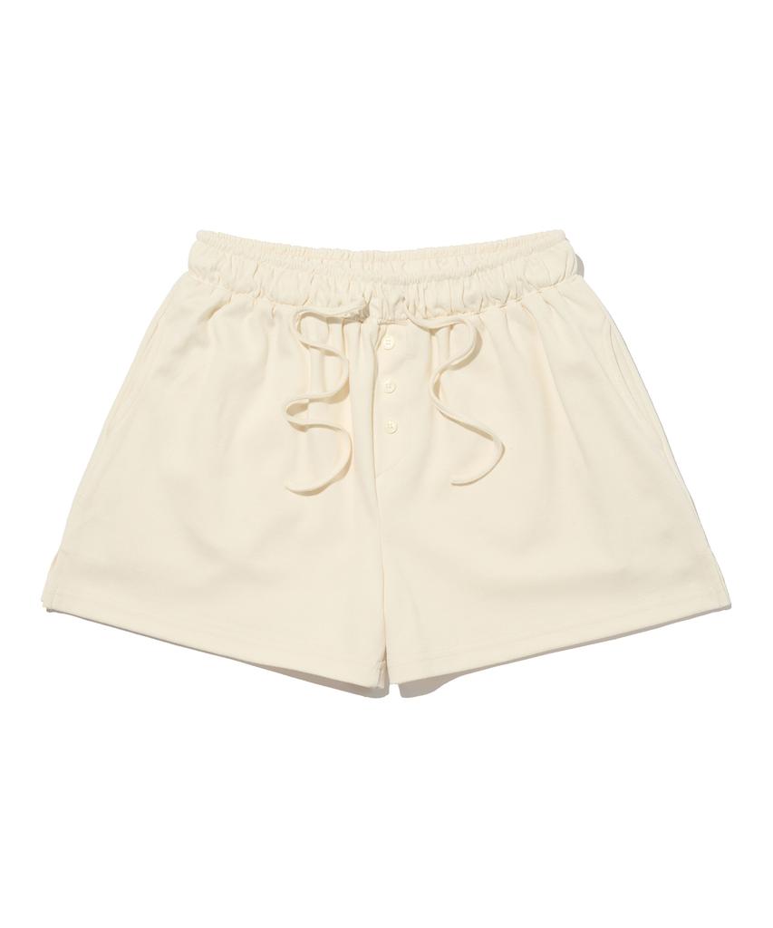 Road Road Front Button Summer Shorts (Ivory)