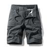 Japanese Retro Men Cargo Shorts Multi Pocket Loose Fit Casual Five Inch Work Shorts Summer Breathable Shorts