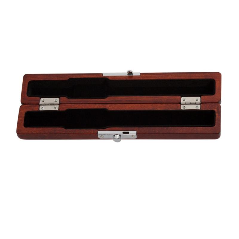 Flute Head Joint Protective Case Wood Flute Headjoint Organizer Wood Texture Suitable for Musicians and Travel Use