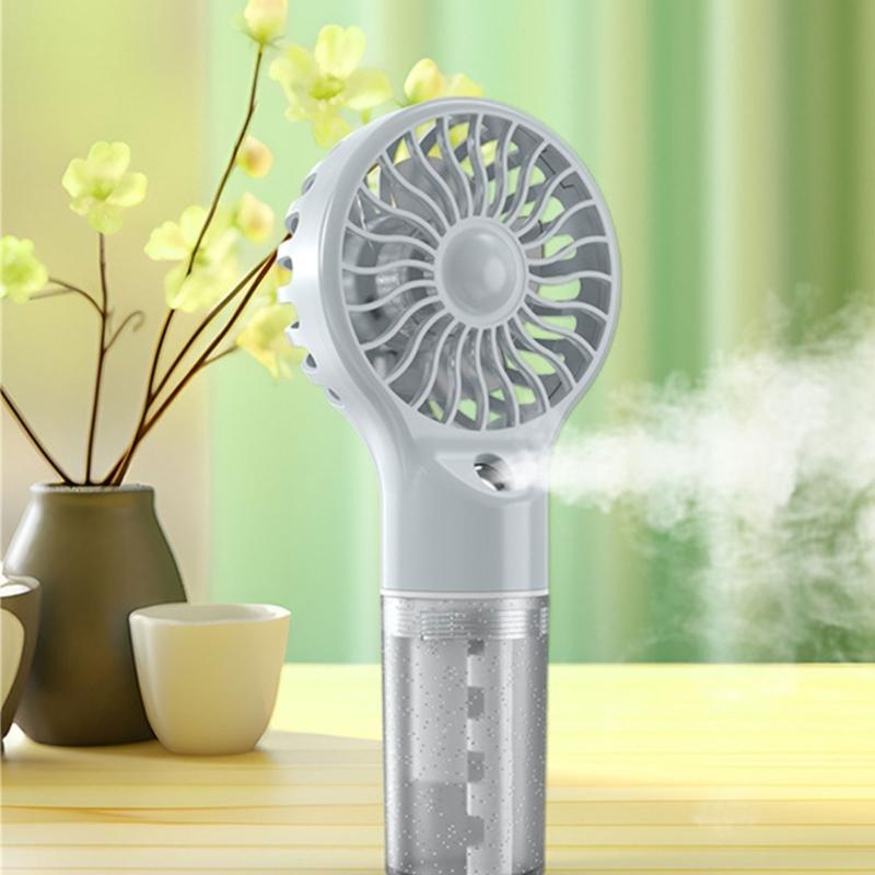 Misting Fan Handheld Fan HandHeld Misting Fan Rechargeable 4 Speed Adjustment Small Mister Fan Cooling Water Spray