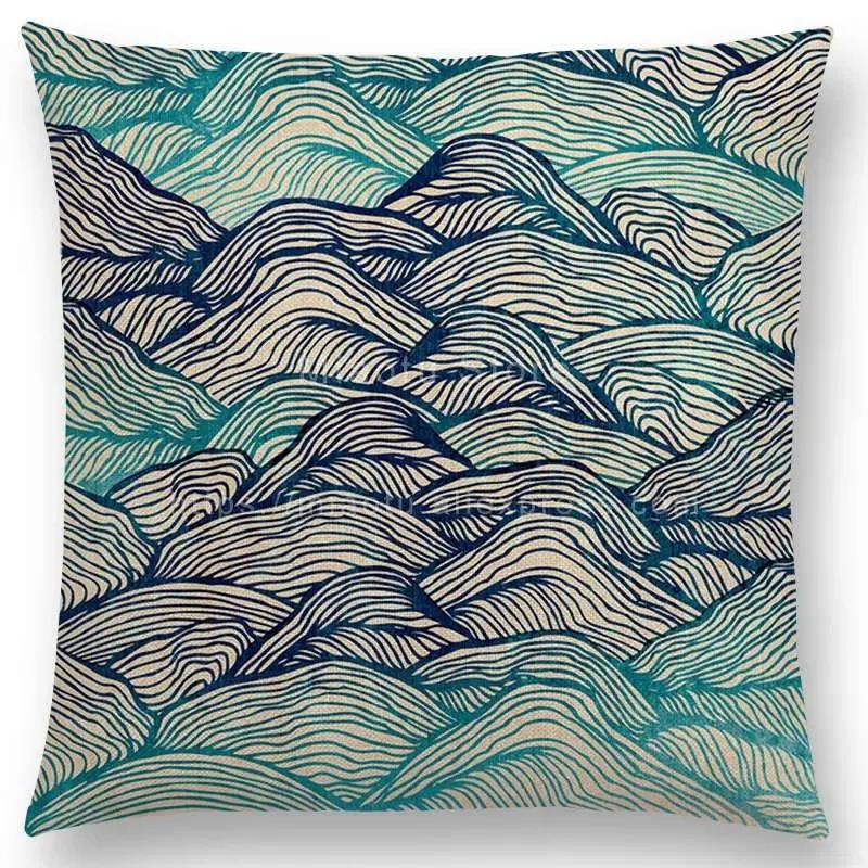 Schönes Blatt-Blumenmuster Mandala Kissenbezug Jahresringe Wunderschöne Blumen Drucke Sofakissenbezug Heimdekoration Dekorativ