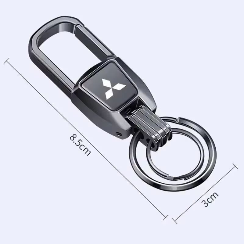 Metalowy Stop Brelok Uchwyt na Logo Samochodowe do Mitsubishi RALLIART Colt ASX Lancer L200 Pajero Outlander Eclipse Breloczek Wisiorek TX1