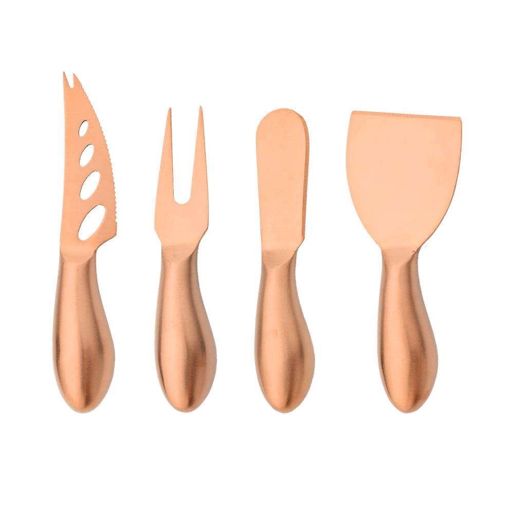 6pcs Black 4pcs Matte Cheese Knives Set High Quality Stainless Steel Handle Multiuse Divider Cheese Knife Butter Spatula Cheese Slicer