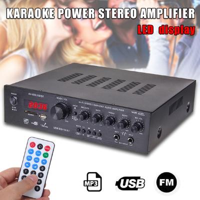 220V 50Hz Promotion Bluetooth LED Display Power Stereo Amplifier 5CH Karaoke Home KTV AMP