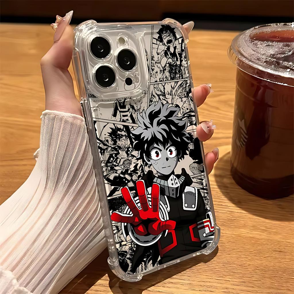 My Hero Cool A-Academias Phone Case For Samsung Galaxy S25 S24 S23 S22 S21 S20 Note20 Edge FE Ultra Plus 4G 5G Clear TPU Cover