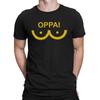 Mens Anime OPPAI T-Shirt Funny Boobs Japanese Manga Breasts Gift Clothes
