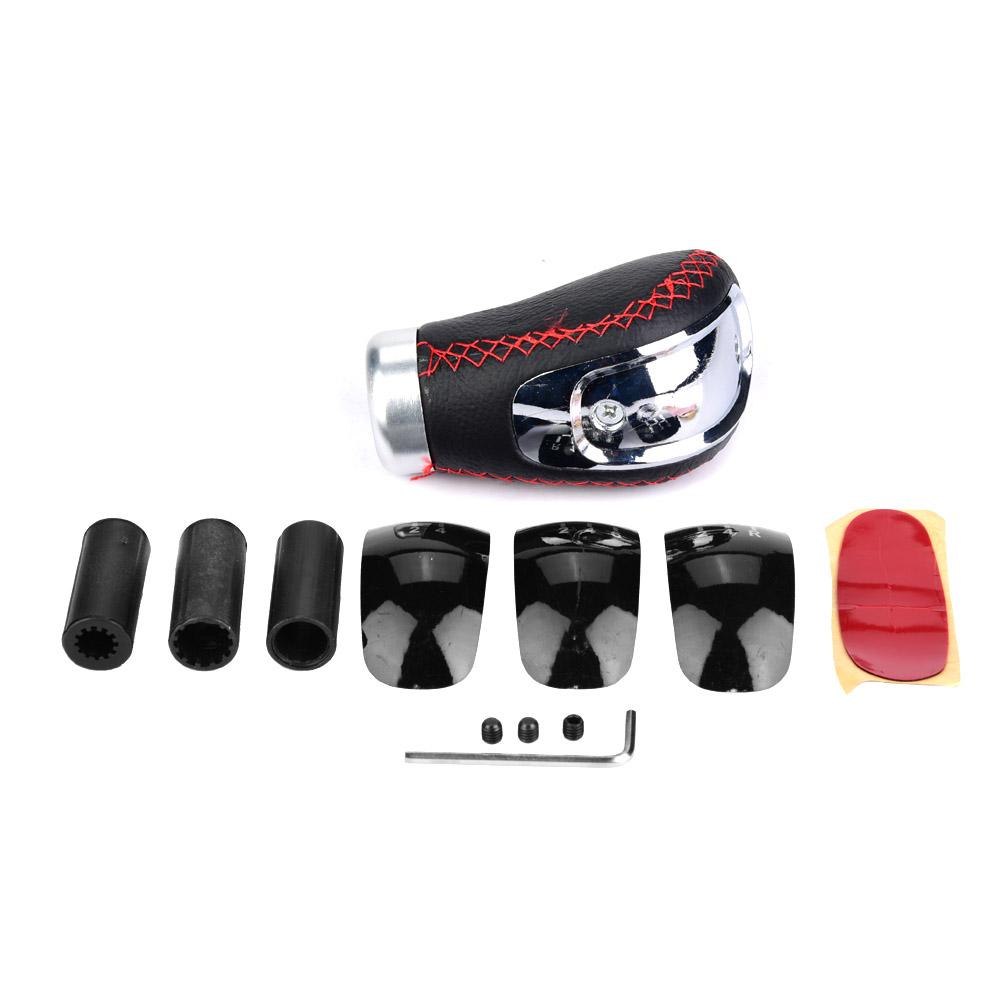 Stick Sifter Gear Lever Shift Knob Head 5 6 Speed Pattern  with 3 Replacement Covers