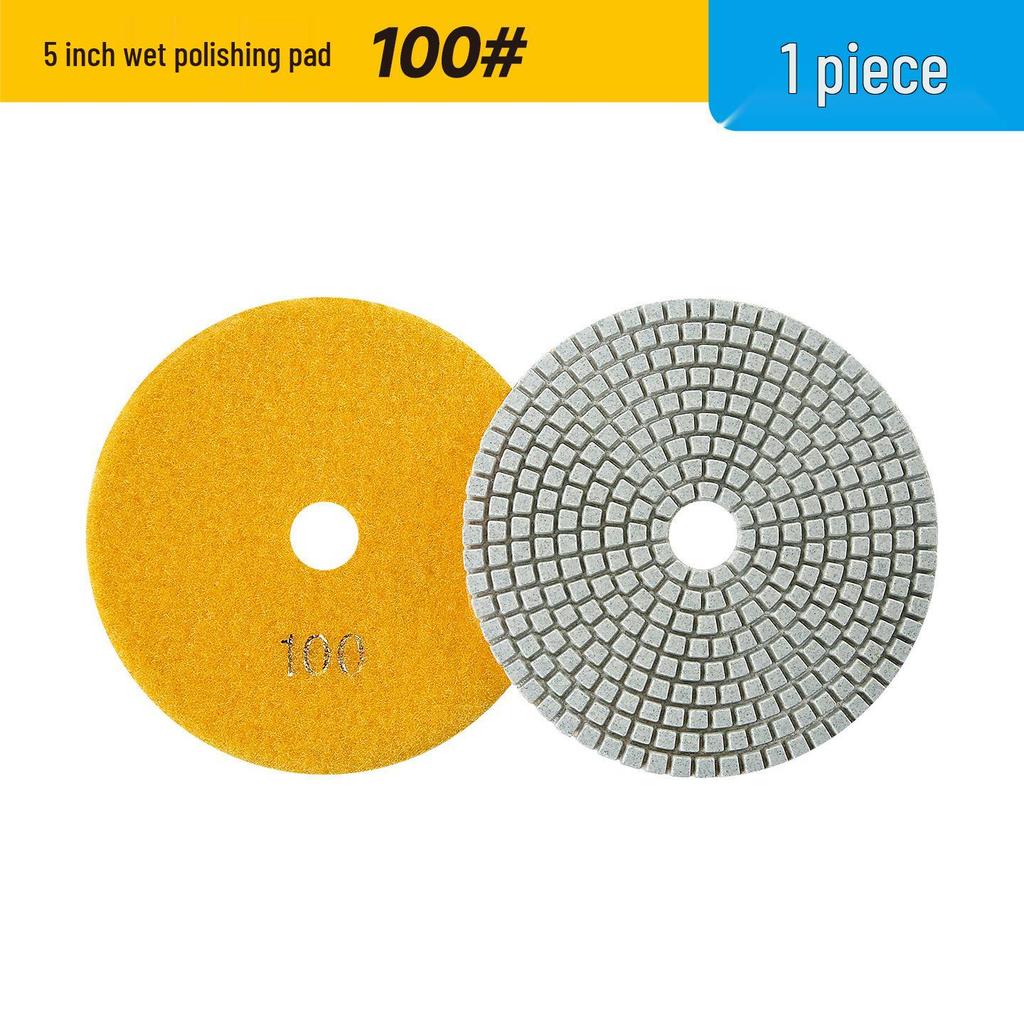 Multi-Size Diamond Water Polishing Pad (5" To 14") for Granite - Fits Angle Grinders