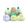 Adorable Cartoon Style Mini Fruit And Vegetable Plush Doll Keychain For Kids