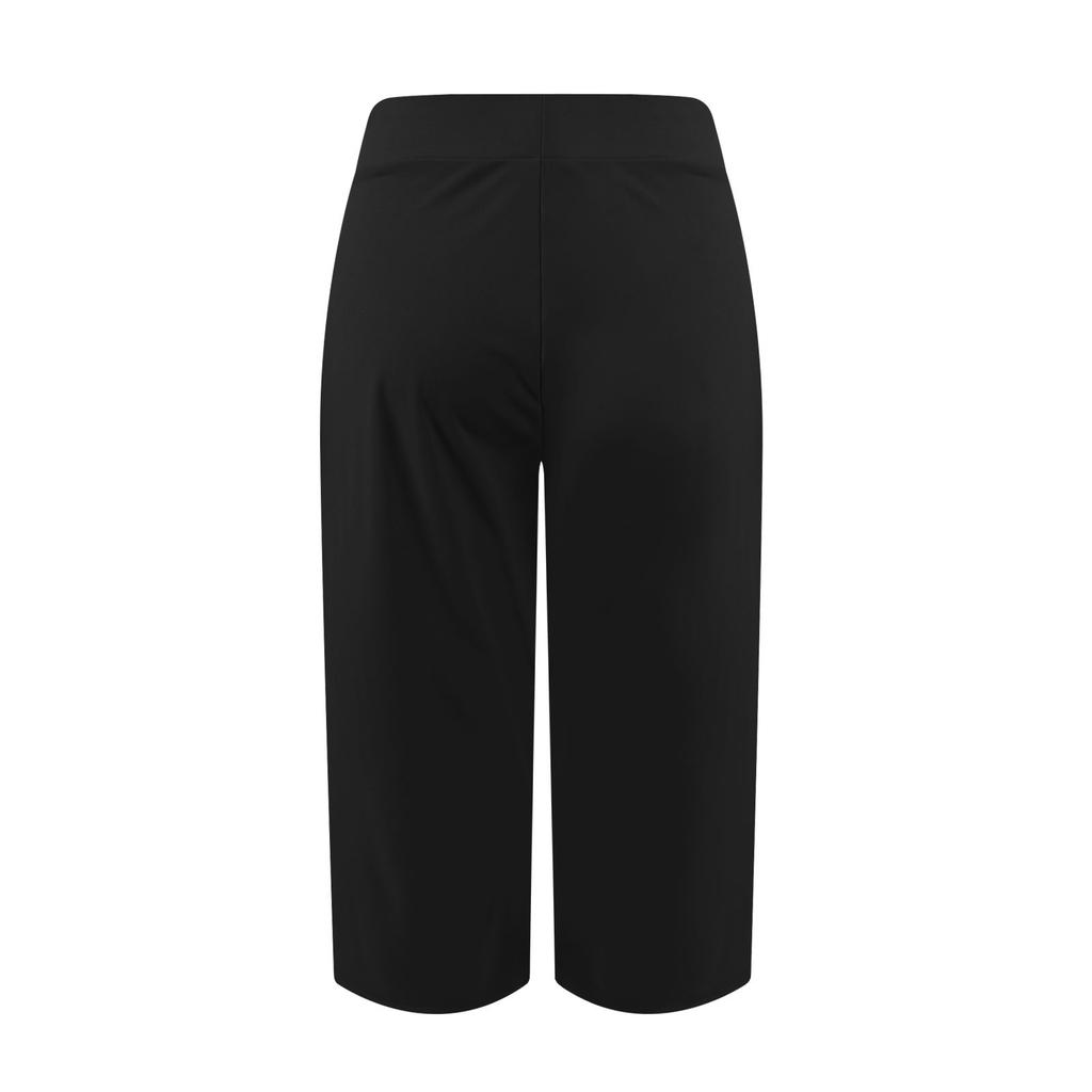Women's Cropped Pants With Pockets Lightweight Caual Loose Trousers
