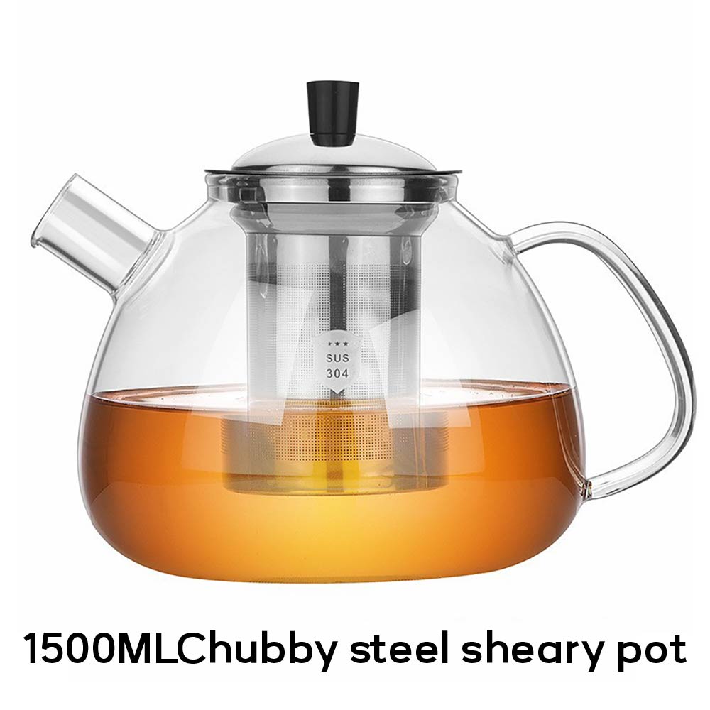 FZCSPEED Glass Teapot with Removable Infuser Stovetop Safe, Large Tea Pot for Loose Tea and Blooming Tea Tea Kettle for Home