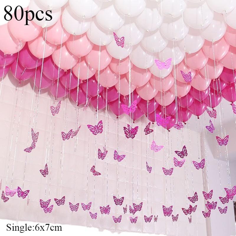 Colorful Heart Laser Sequined Rain Balloon Pendant Romantic Wedding Room Birthday Party Decoration Balloon Accessories