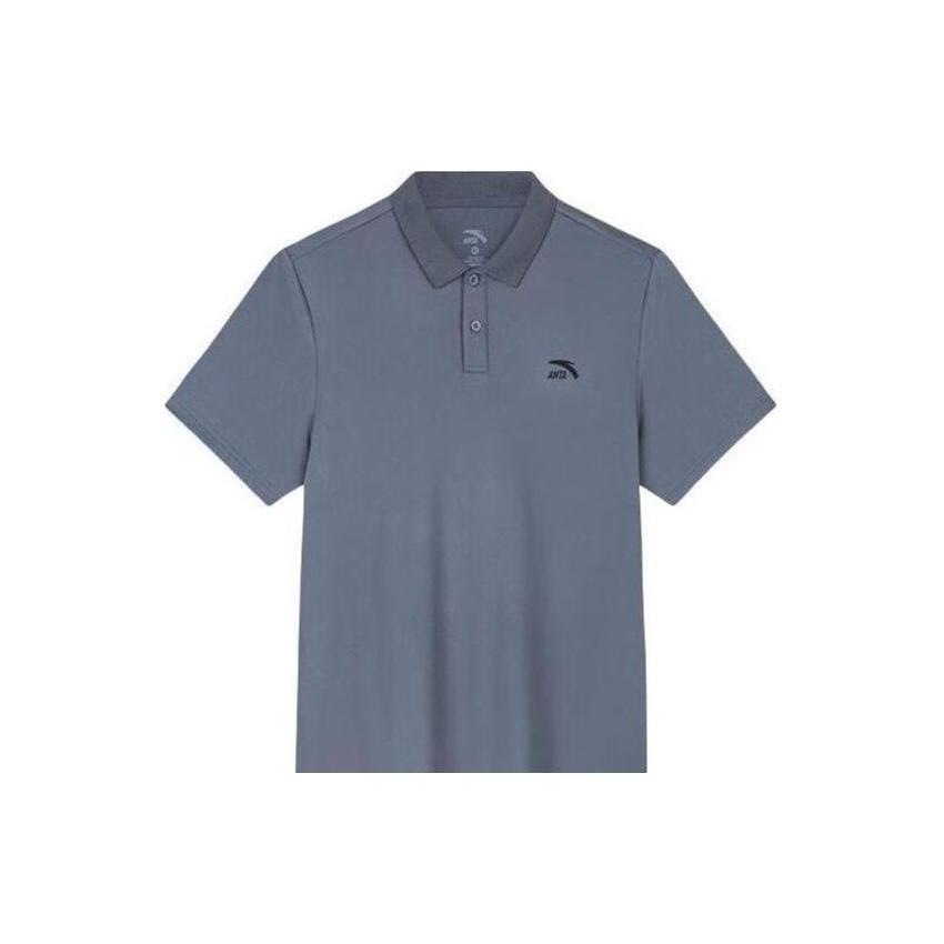 Anta Life Collection Polo Shirt Men s Men s Gray Clothing 952428116-4 4XL