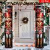 Merry Christmas Couplet Banner Nutcracker 1 Pair Polyester Indoor Outdoor Decor