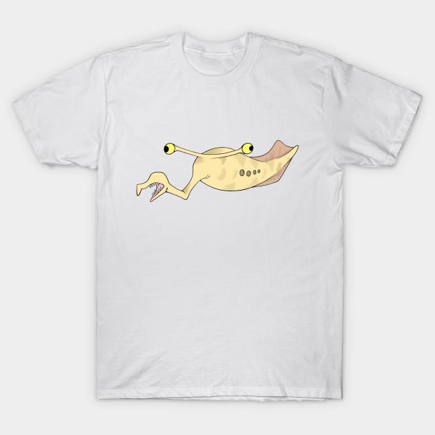 Men Black Print T-shirt The Tully Monster No-Cut Transfer Paper Print Cotton Tshirt XL