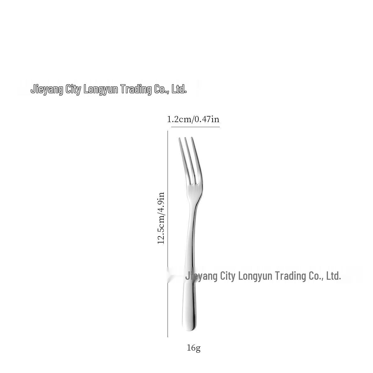 Stainless Steel Elegant Thickened Steak, Fruit & Dessert Fork for Western Cutlery