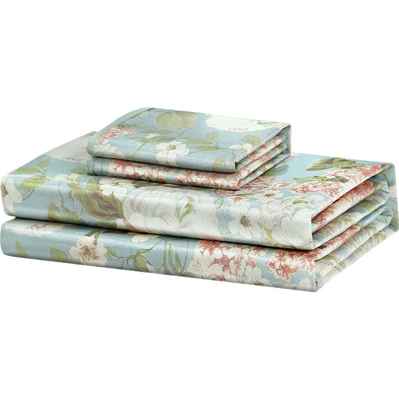 Fuanna Printed Ice Silk Cooling Mat Set 1.8m Bed (180x200cm)