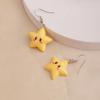 Cute Mario Star Cartoon Stud Earrings - Fun Jewelry 