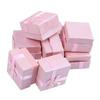 A74E-96-Piece Gift Box Set - Square Ring Jewelry Box For Anniversaries, Weddings, Birthdays, Assorted Colors