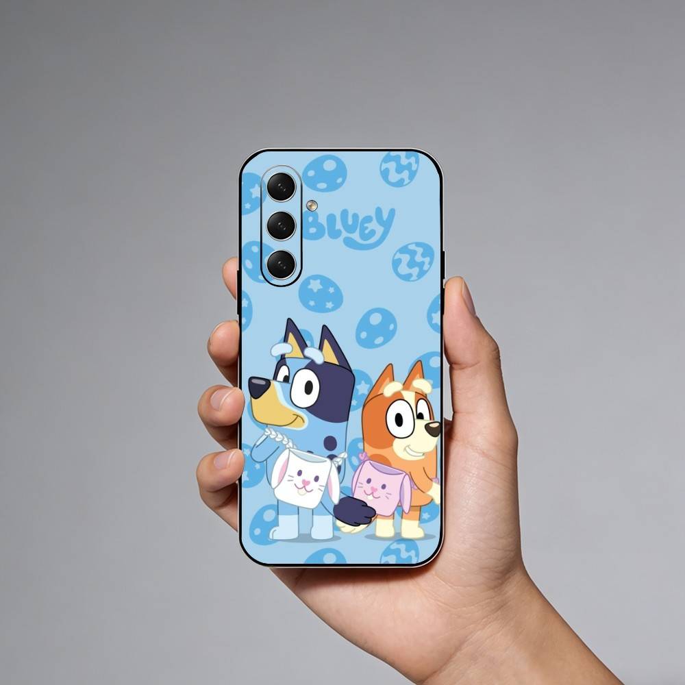 Cartoon Dog B-Blueys Phone Case For Samsung Galaxy A73,A21s,A22,A31,A52,A53,A71,A41Soft Black Shell