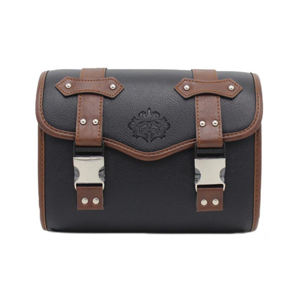 

Сумки на руль мотоцикла, водонепроницаемая сумка для велосипедного багажа из искусственной кожи, большая вместимость, ретро-сумка для инструментов для мотоциклов и квадроциклов коричневый