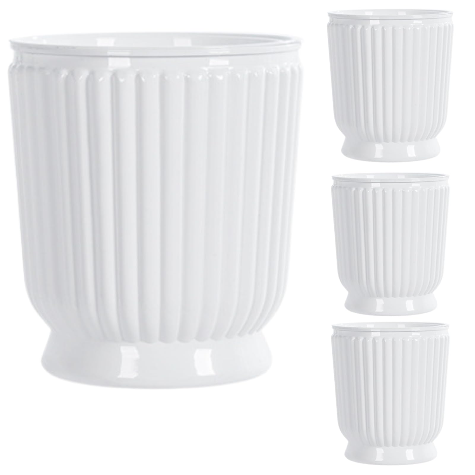 

Active Island Пластиковый горшок для растений Набор из 4 штук a464 Самополив (Белый, С) белый