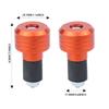 Motorcycle Handlebar Ends 2X Alloy Anti Vibration Slider Plugs Motorbike Grip Plug Handle Bar Slider Caps Weight Plugs For