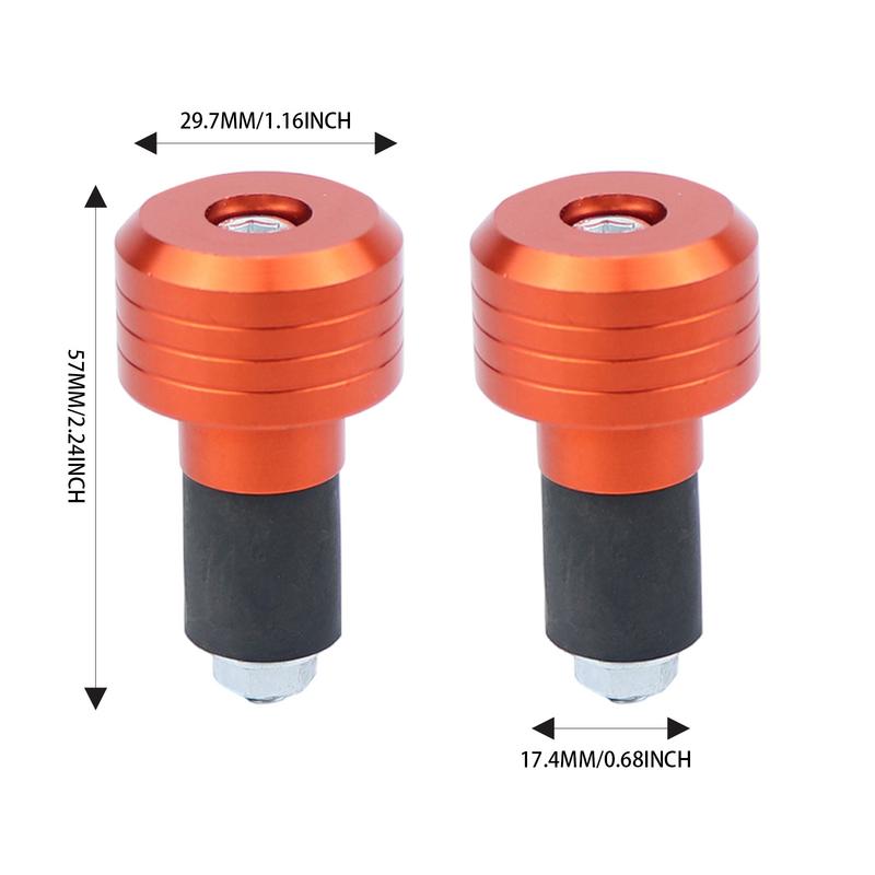 Motorcycle Handlebar Ends 2X Alloy Anti Vibration Slider Plugs Motorbike Grip Plug Handle Bar Slider Caps Weight Plugs For